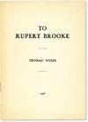 To Rupert Brooke