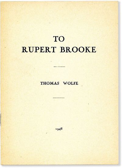 To Rupert Brooke