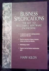 cover of Business Specifications: The Key to Successful Software Engineering
