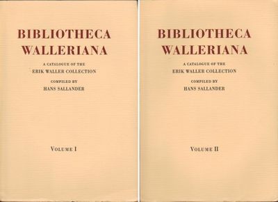 Bibliotheca Walleriana I-II. The Books…