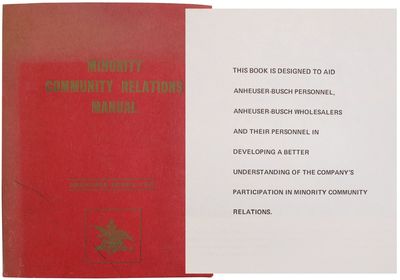 Minority Community Relations Manual [Cover title]
