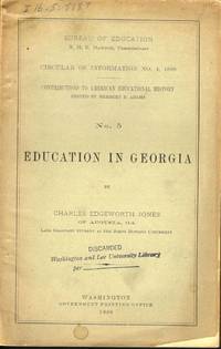 Education In Georgia by Jones, Charles Edgeworth - 1889