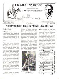 The Zane Grey Review: Vol 16, No. 3; April  2001