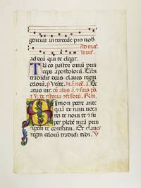 FROM AN EXTREMELY LARGE ANTIPHONER IN LATIN