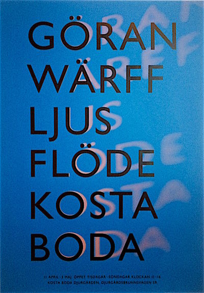 Göran Wärff. Ljusflöde. Kosta Boda. 1992.