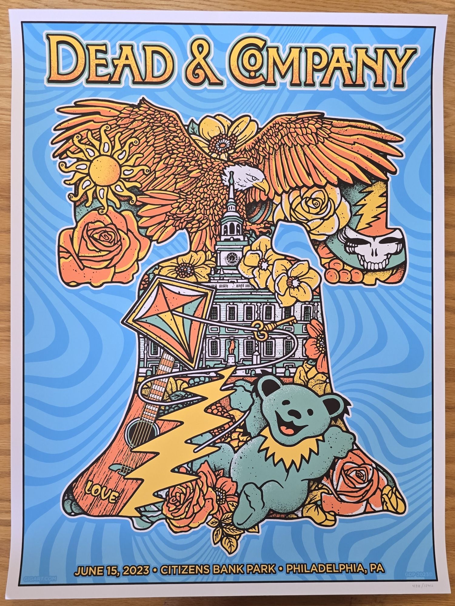 Dead & Company Poster Citizens Bank Park June 15,