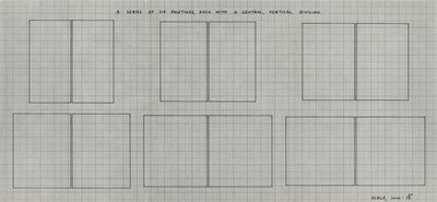Exhibition card: Alan Charlton Bei Konrad Fischer (27 February-24 March 1975)