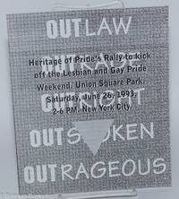 Heritage of Pride's Rally to kick off the Lesbian & Gay Pride Weekend, Union Square park, June...