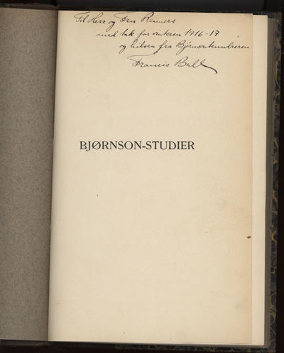 jørnson-studier I-VII. Smaaskrifter fra Det…