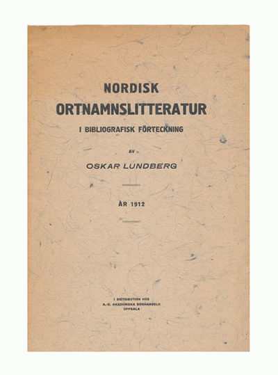 Nordisk ortnamnslitteratur i bibliografisk…