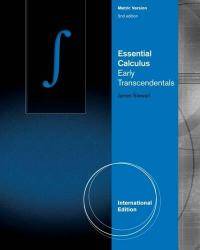 image of Essential Calculus: Early Transcendentals