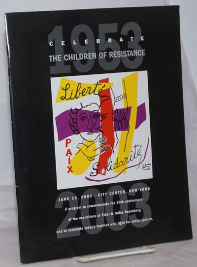 New York: The Rosenberg Fund for Children, 2003. Pamphlet. 32p., stapled glossy wraps, 8.5x11 inches...