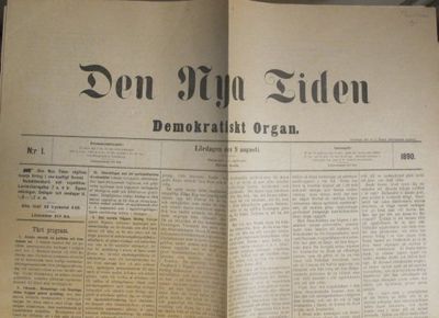 Den nya tiden. Demokratiskt organ. N:r 1.…