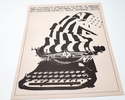 : , 1967. Fine.. Original poster advertising Ellison's University of Illinois Urbana-Champaign lectu...