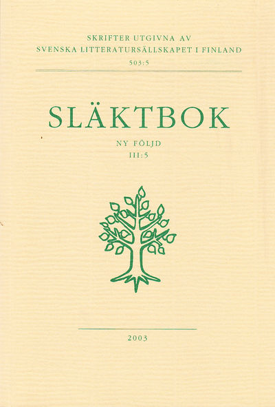 Släktbok. Ny Följd. III:5. Utg. av Jarl Pousar.