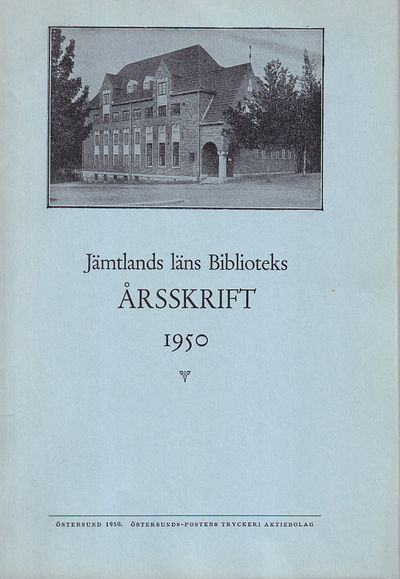 Jämtlands läns biblioteks årsskrift 1950.