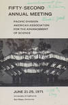Fifty-Second Annual Meeting Pacific Divsion American association for the Advancement of Science...WITH: Principal Publications of Dr. Claude E. Zobell (with manuscript addition at end)