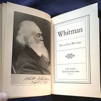 WHITMAN; Edgar Lee Masters by Edgar Lee Masters - First American Edition - 1937 - from Borg Antiquarian (SKU: 5472)