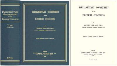 Parliamentary Government in the British Colonies