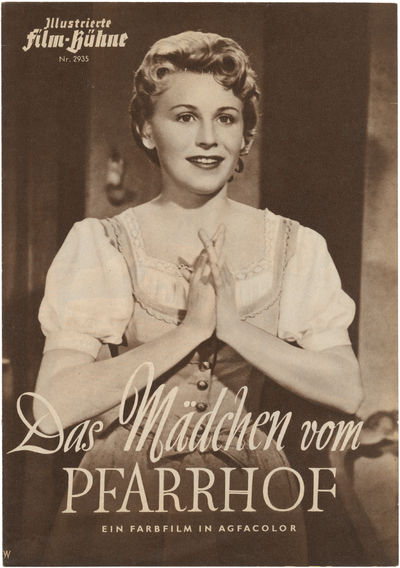 Das Mädchen vom Pfarrhof [The Girl of the Vicarage] (Original program for the 1955 Austrian film)