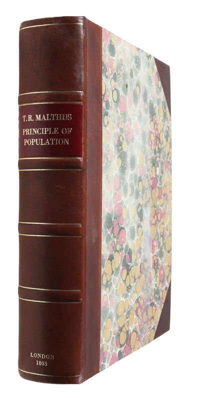 An Essay on the Principle of Population; or, a View of its Past and Present Effects on Human Happiness; with an Inquiry into our Prospects Respecting the Future Removal or Mitigation of the Evils which it Occations. A New Edition, very much Enlarged. - [THE MAIN WORK ON POPULATION] (photo 2)