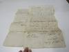 Four-page legal document stating that Ebenezer Webster of Londonderry New Hampshire is indenturing his son William to Nathaniel Parker to learn the tanning and currying trade. Nov. 18, 1819