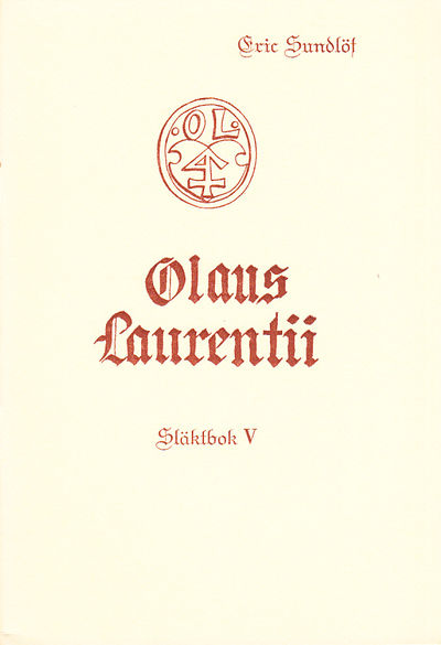Olaus Laurentii. Släktbok V.
