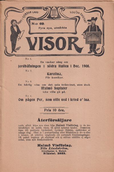 Fyra nya, utmärkta visor. [Utg. av] Malmö…