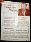 Autograph of Hungarian Political Leader and American Anti-Communisty Dr Nicholas Nyarardi