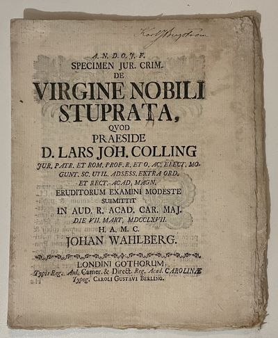 De virgine nobili stuprata.
