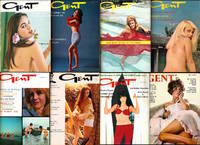 Gent (8 vintage adult magazines bound together, 1966-68)