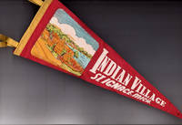 image of Indian Village - St. Ignace, MI - Vintage Pennant, Circa 1950