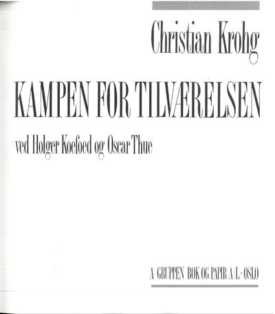 Kampen for tilværelsen ved Holger Koefoed og Oscar Thue. (photo 2)