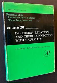 Dispersion Relations and Their Connection with Causality (In Dustjacket)