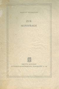 image of Zur Seinsfrage.