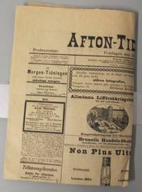 Afton-tidningen. Profnummer. Fredagen den 29…
