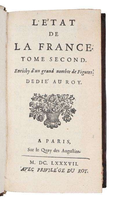L'État de la France ou l'on voit tous les princes, ducs et pairs, marêchaux de France (...). 2 vols. (photo 3)