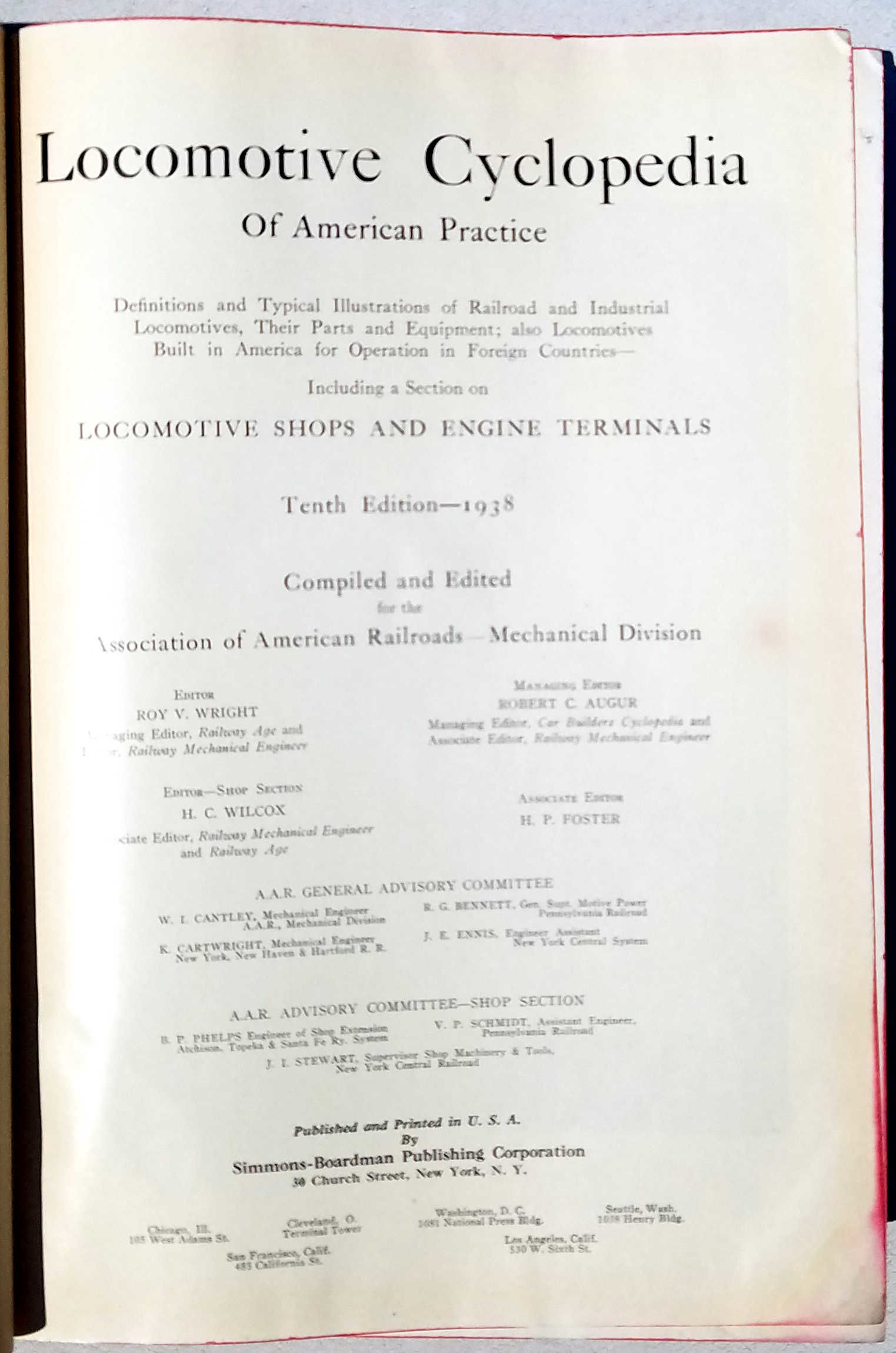 Locomotive Cyclopedia of American Practice: Definitions and