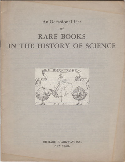 An Occasional List of Rare Books in the History of Science