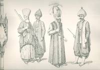 Etat Militaire Ottoman depuis la fondation de l&#039;Empire jusqu&#039;a nos jours, Album des figures et des dessins mentionnes dans le Ier volumes, LES JANISSAIRES (one oblong album, all published only ed.)