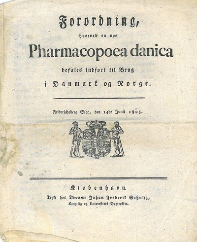 Forordning, hvorved en nye Pharmacopoea danica…