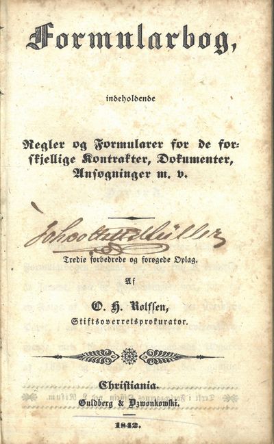 Formularbog, indeholdende Regler og Formularer…
