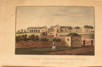 Paris: Chez Pillet Ainé, 1819. Three Fine Aquatint Plates of Lockwood House Napoleon Bonaparte's Fi...