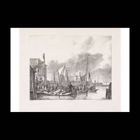 Arrival in Amsterdam of refugees for the flood, 1825, Photo Rag Bright White, Premium Quality, A4