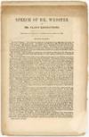 Speech of Mr. Webster on Mr. Clay's Resolutions. Delivered in the Senate of the United States, March 7, 1850