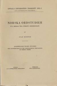 Norska ordstudier/Norwegian Word Studies. Två…