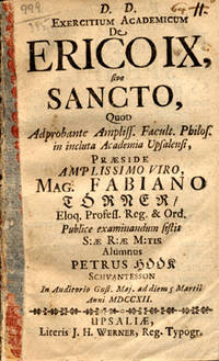 Exercitium academicum de Erico IX, sive sancto,…