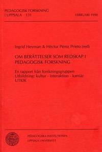 Om berättelser som redskap i pedagogisk…