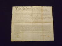 Late 18th Century Manuscript Land Indenture from Plattsburgh, New York.