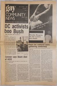 image of GCN: Gay Community News; the weekly for lesbians and gay males; vol. 16, #28, January 29 - February 4, 1989; DC Activists Boo Bush